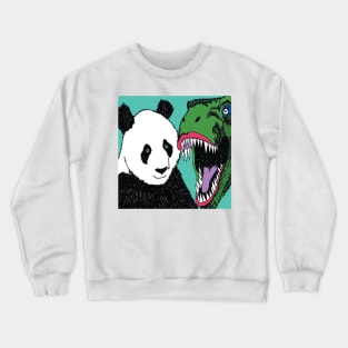 Panda & Glamoursaurus Rex Crewneck Sweatshirt